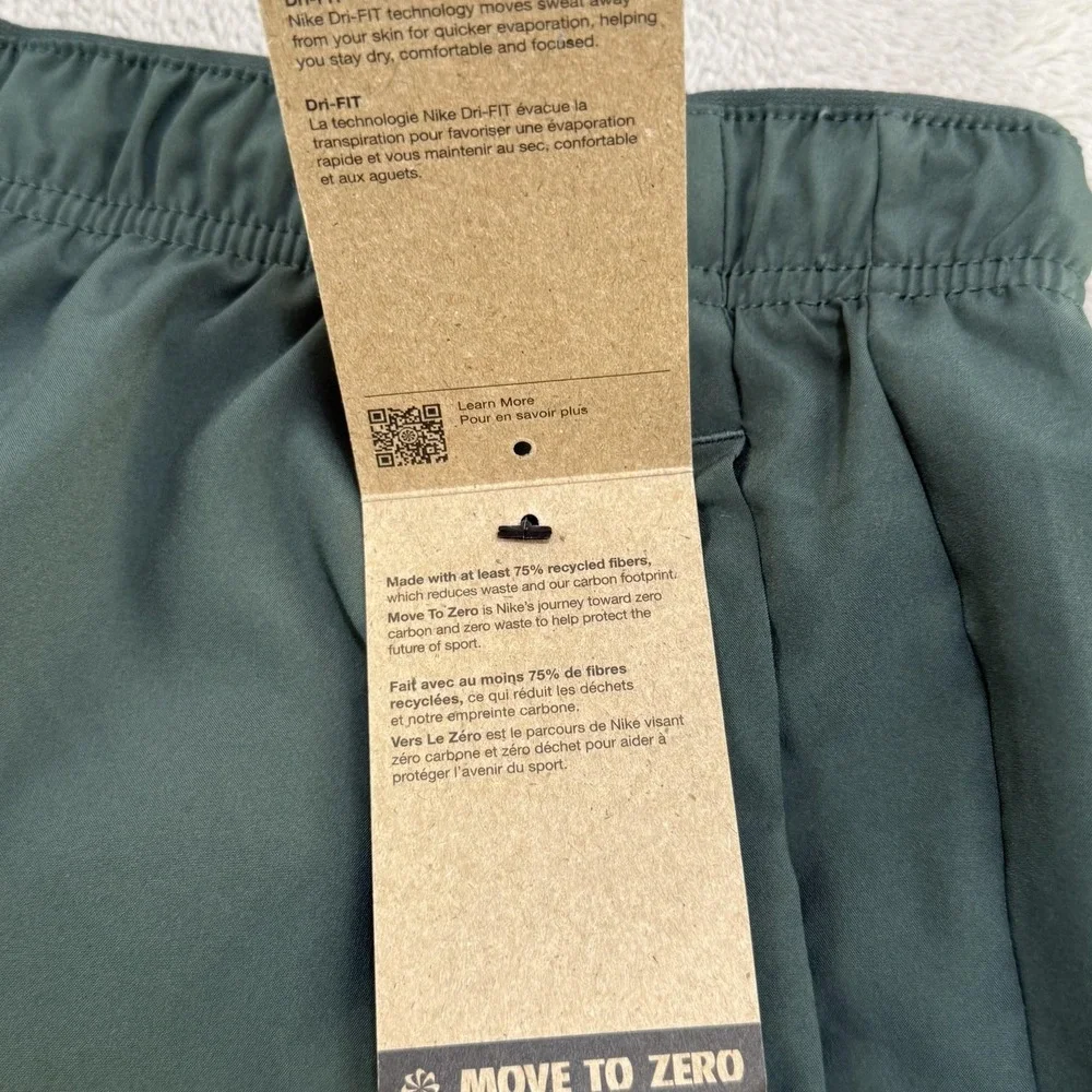 NEW‎ Nike Challenger Shorts Mens 2XL Green Dri-FIT 5